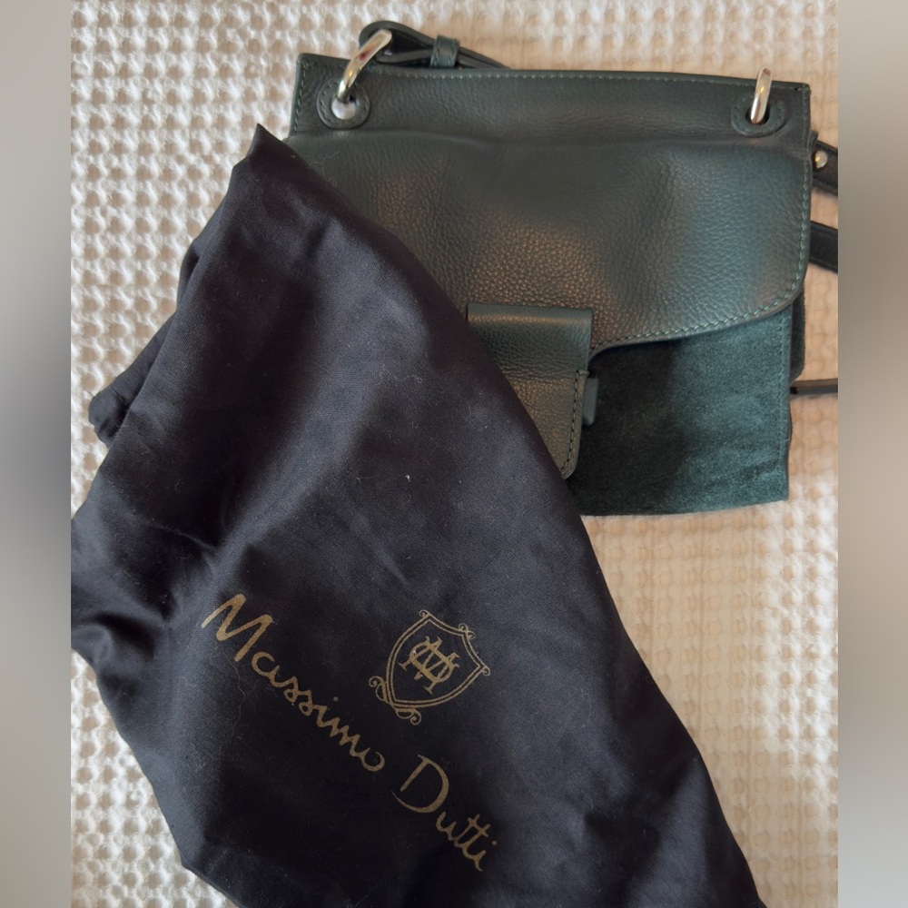 Massimo Dutti Teal Crossbody Bag - Picture 5 of 6